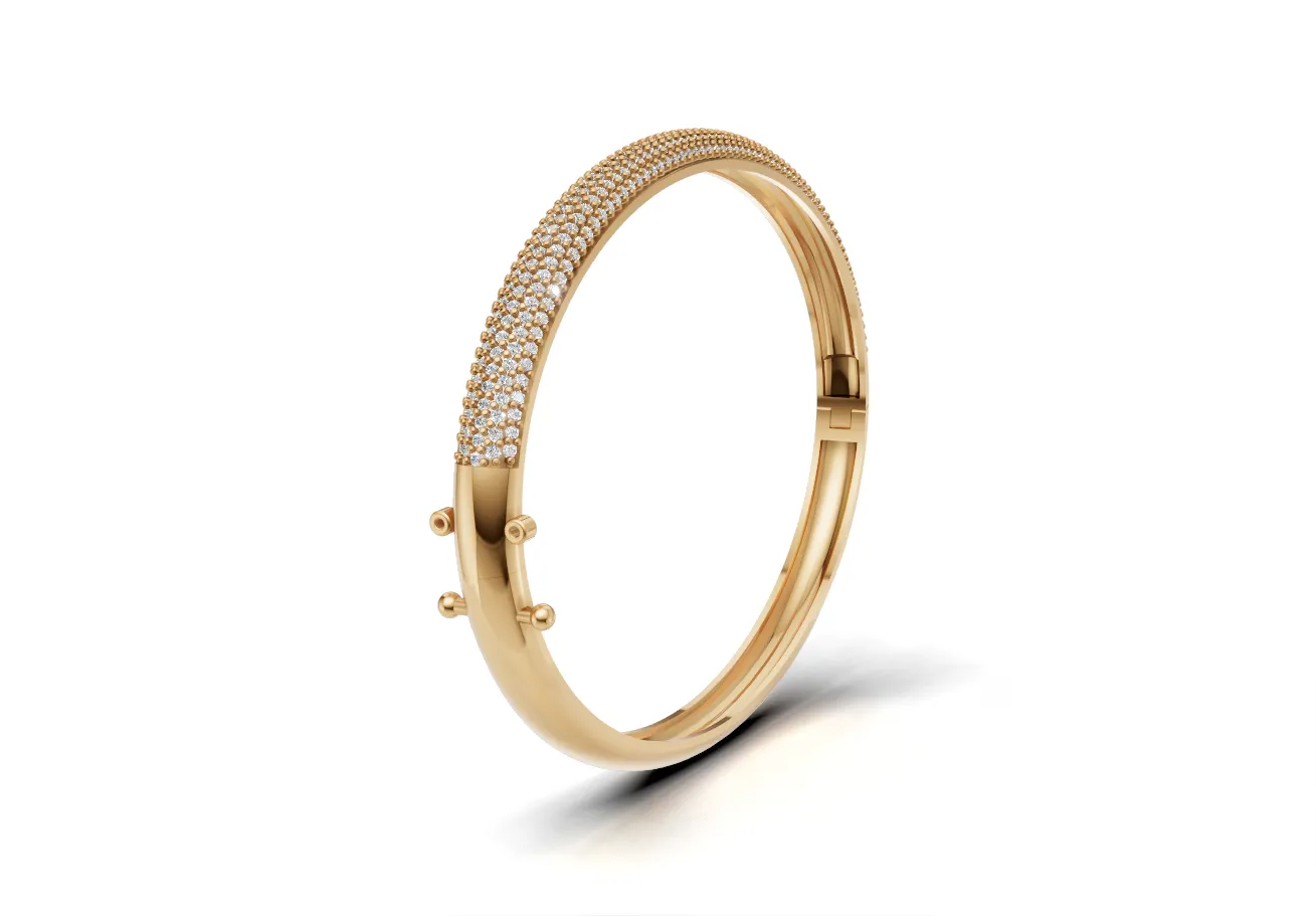 Bracelete Rígido Pavê